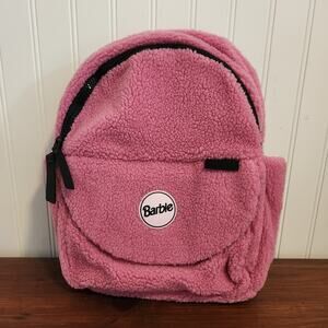 Barbie Lexi Small Pink Faux Sherpa Backpack‎